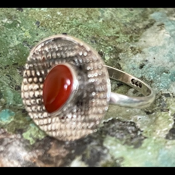 🌟Carnelian Sterling Silver Ring - Picture 3 of 10